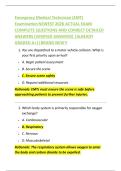Emergency Medical Technician &lpar;EMT&rpar;  Examination NEWEST 2026 ACTUAL EXAM  COMPLETE QUESTIONS AND CORRECT DETAILED  ANSWERS &lpar;VERIFIED ANSWERS&rpar; &vert;ALREADY  GRADED A&plus;&vert;&vert;BRAND NEW&excl;&excl; 