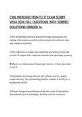C182 INTRODUCTION TO IT EXAM SCRIPT WGU 2026 FULL QUESTIONS WITH VERIFIED SOLUTIONS GRADED A&plus;