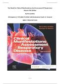 Test Bank For Clinical Manifestations And Assessment Of Respiratory Disease 9th Edition By Des Jardins &vert;All chapters &lpar;1-45&rpar; &vert; Grade A&plus; Assured &vert;ISBN 9780323871501
