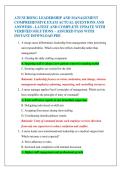 ATI NURSING LEADERSHIP AND MANAGEMENT  COMPREHENSIVE EXAM ACTUAL QUESTIONS AND  ANSWERS - LATEST AND COMPLETE UPDATE WITH  VERIFIED SOLUTIONS &ndash; ASSURED PASS WITH  INSTANT DOWNLOAD PDF&period;
