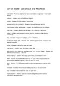 CIT 105 EXAM 1 QUESTIONS AND ANSWERS
