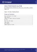 Solution Manal For Basic Marketing Research 10th Edition by Tom J&period; Brown&comma; Tracy A&period; Suter&comma; Gilbert A&period; Churchill Chapter 1-20