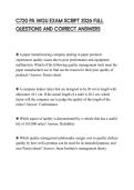C720 PA WGU EXAM SCRIPT 2026 FULL QUESTIONS AND CORRECT ANSWERS