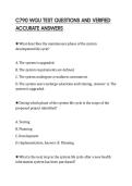 C790 WGU TEST QUESTIONS AND VERIFIED ACCURATE ANSWERS