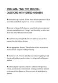 C954 WGU FINAL TEST 2026 FULL QUESTIONS WITH VERIFIED ANSWERS