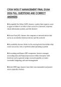 C954 WGU IT MANAGEMENT FINAL EXAM 2026 FULL QUESTIONS AND CORRECT ANSWERS