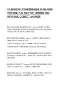 CA BRANCH 3 COMPREHENSIVE EXAM PAPER TEST BANK FULL SOLUTION UPDATED 2026 WITH 100&percnt; CORRECT ANSWERS