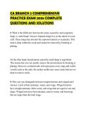 CA BRANCH 3 COMPREHENSIVE PRACTICE EXAM 2026 COMPLETE QUESTIONS AND SOLUTIONS