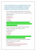 ATI PN PHARMACOLOGY &lpar;PN&rpar; COMPREHENSIVE EXIT  ACTUAL QUESTIONS AND ANSWERS - LATEST AND  COMPLETE UPDATE WITH VERIFIED SOLUTIONS &ndash;  ASSURED PASS WITH INSTANT DOWNLOAD PDF&period; 