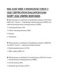 NSG 6430 WEEK 4 KNOWLEDGE CHECK 2 QUIZ CERTIFICATION EVALUATION EXAM SCRIPT 2026 VERIFIED RESPONSES