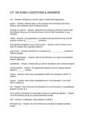 CIT 105 EXAM 2 QUESTIONS & ANSWERS