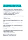 NUR 406 Exam &num;1 &vert;Questions And Answers &vert;2026 Update&vert; Passed&vert; A&plus;