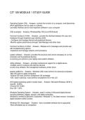 CIT 105 MODULE 1 STUDY GUIDE