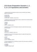 CCA Exam Preparation Domains 1&comma; 2&comma; 3&comma; 4&comma; 5&comma; & 6 Questions and Answers