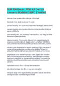 NUR 406 Exam 1 With All Correct Answers&vert; Updated 20267 &vert; Verified