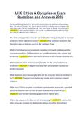 UHC Ethics & Compliance Exam Questions and Answers 2026