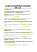 Texas Manicurist Written State Board Test 2026