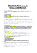 SP&emacr;D SFPC All Areas Exam Questions and Answers&period;