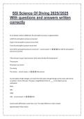 SSI Science of Diving Exam 2025&sol;2026 &ndash; Verified Questions and Correct Answers &vert; Complete Study Guide