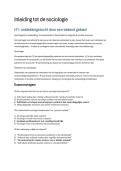 100&plus; Examenvragen Inleiding tot de Sociologie &plus; Belangrijkste Concepten 