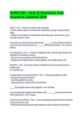 NURS 200 - Quiz 2&vert; Questions And Answers&vert; Updated 2026