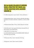 NU 136 GALEN COLLEGE OF NURSING EXAM 5 PRACTICE TEST BANK 2026 TESTED QUESTIONS WITH ANSWERS GRADED A&plus;