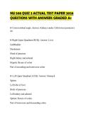 NU 508 QUIZ 3 ACTUAL TEST PAPER 2026 QUESTIONS WITH ANSWERS GRADED A&plus;