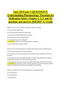 NURS 329 Exam 1 &lpar;Question P&rpar; &ndash; Pharmacology Essentials for Medication Safety &lpar;Chapters 1&comma; 2&comma; 3 & 22&rpar; &vert; Verified Questions and Answers &vert; 2026&sol;2027 A&plus; Grade Edition