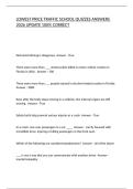 LOWEST PRICE TRAFFIC SCHOOL QUIZZES ANSWERS 2026 UPDATE 100&percnt; CORRECT