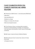 CAADC EXAMINATION REVIEW 2026 COMPLETE QUESTIONS AND VERIFIED SOLUTIONS