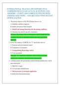 INTERNATIONAL TRAUMA LIFE SUPPORT &lpar;ITLS&rpar;  COMPREHENSIVE EXAM ACTUAL QUESTIONS AND  ANSWERS - LATEST AND COMPLETE UPDATE WITH  VERIFIED SOLUTIONS &ndash; ASSURED PASS WITH INSTANT  DOWNLOAD PDF&period; 