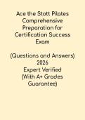 Ace the STOTT Pilates Exam 2026 &ndash; Comprehensive Prep for Certification Success PDF