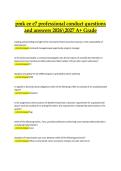 PMK-EE E7 &ndash; Professional Conduct Exam &vert; Verified Questions and Correct Answers &vert; 2026&sol;2027 A&plus; Grade Edition
