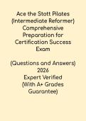 Ace the STOTT Pilates Exam 2026 &lpar;Intermediate Reformer&rpar; &ndash; Comprehensive Prep PDF