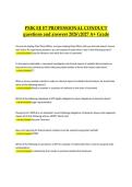 PMK-EE E7 &ndash; Professional Conduct &vert; Verified and Guaranteed Questions and Correct Answers &vert; 2026&sol;2027 A&plus; Grade