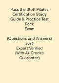 Pass the STOTT Pilates Certification Exam 2026 &ndash; Study Guide & Practice Test Pack PDF