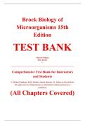 Complete Test Bank - Brock Biology of Microorganisms&comma; 15th Edition &ndash; Michael T&period; Madigan&comma; Kelly S&period; Bender&comma; Daniel H&period; Buckley&comma; W&period; Matthew Sattley&comma; David A&period; Stahl &ndash; ISBN 9780134261928 &lpar;All Chapters Covered 1&ndash;33&rpar;