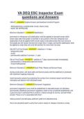 VA DEQ ESC Inspector Exam questions and Answers