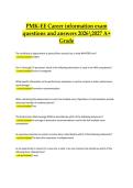 PMK-EE &ndash; Career Information Exam &vert; Verified Questions and Correct Answers &vert; 2026&sol;2027 A&plus; Grade Edition