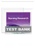 Test Bank for Essentials of Nursing Research for Nursing Practice 9th Edition &vert; Complete Chapters &vert; Verified Answers