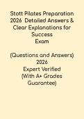 STOTT Pilates Exam Prep 2026 &ndash; Detailed Answers & Clear Explanations for Success PDF