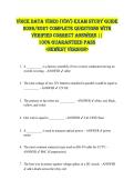Voice Data Video &lpar;VDV&rpar; EXAM STUDY GUIDE  2026&sol;2027 COMPLETE QUESTIONS WITH  VERIFIED CORRECT ANSWERS &vert;&vert;  100&percnt; GUARANTEED PASS  <NEWEST VERSION> 