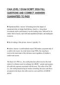 CAIA LEVEL 1 EXAM SCRIPT 2026 FULL QUESTIONS AND CORRECT ANSWERS GUARANTEED TO PASS