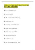 NUR 1055 EVALUATION PRACTICE GUIDE 2026 FULL SOLUTIONS