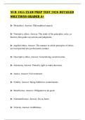 NUR 1055 EXAM PREP TEST 2026 DETAILED SOLUTIONS GRADED A&plus;