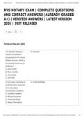 NYS NOTARY EXAM &vert; COMPLETE QUESTIONS  AND CORRECT ANSWERS &lpar;ALREADY GRADED  A&plus;&rpar; &vert; VERIFIED ANSWERS &vert; LATEST VERSION 2026 &vert; JUST RELEASED
