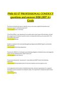 PMK-EE E7 &ndash; Professional Conduct Exam &vert; Verified Questions and Correct Answers &vert; 2026&sol;2027 A&plus; Grade Edition