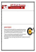 ATI Exit Exams Comprehensive Study Guide  to Pass 