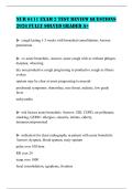 NUR 6111 EXAM 2 TEST REVIEW QUESTIONS 2026 FULLY SOLVED GRADED A&plus;
