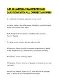 ILTS 305 ACTUAL EXAM PAPER 2026 QUESTIONS WITH ALL CORRECT ANSWERS